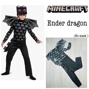 Minecraft ender dragon Halloween costume cosplay dress up jumper lg 10/12 kids